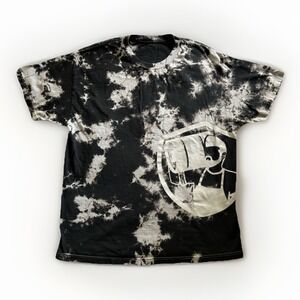 Keg Social Black & White Tie-Dye Graphic Tee T-Shirt Unisex Sz XL Beer Beards